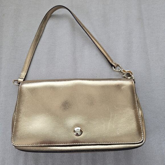 Kate spade golden metalic mini small classic event date purse bag - Picture 1 of 13